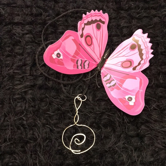 Silver Tone Wire Charm Necklace - Picture 3 of 14